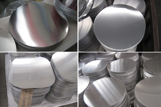 China 1050 1060 1100 3003 Aluminiumblatt-Kreis/rundes Metall kreist für Kochgeräte ein fournisseur