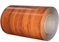 Hölzerne Korn-Farbe beschichtete Aluminiumspule 1050 1100 3003 PET PVDF Spulen-Beschichtung fournisseur