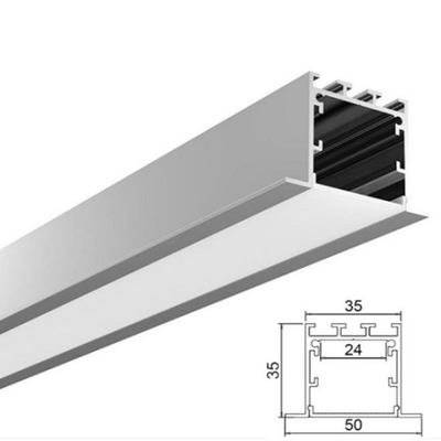 China 6061 profiliert Aluminium-LED Licht-Streifen T5 6063 T6 Quadrat formen Schranktür-Profile fournisseur